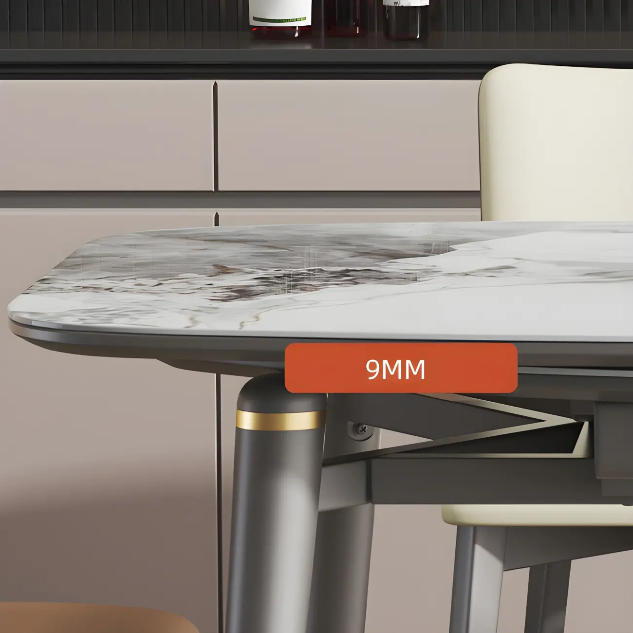 Modern White Marble Extendable Dining Table Image - 6 | homeyfad