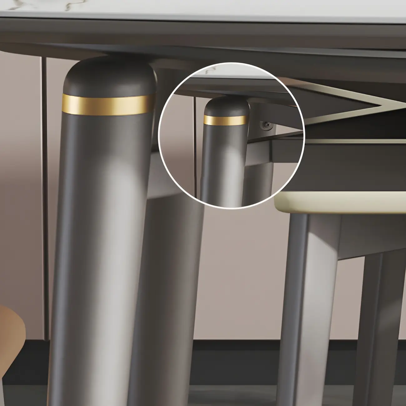 Modern White Marble Extendable Dining Table Image - 9 | homeyfad