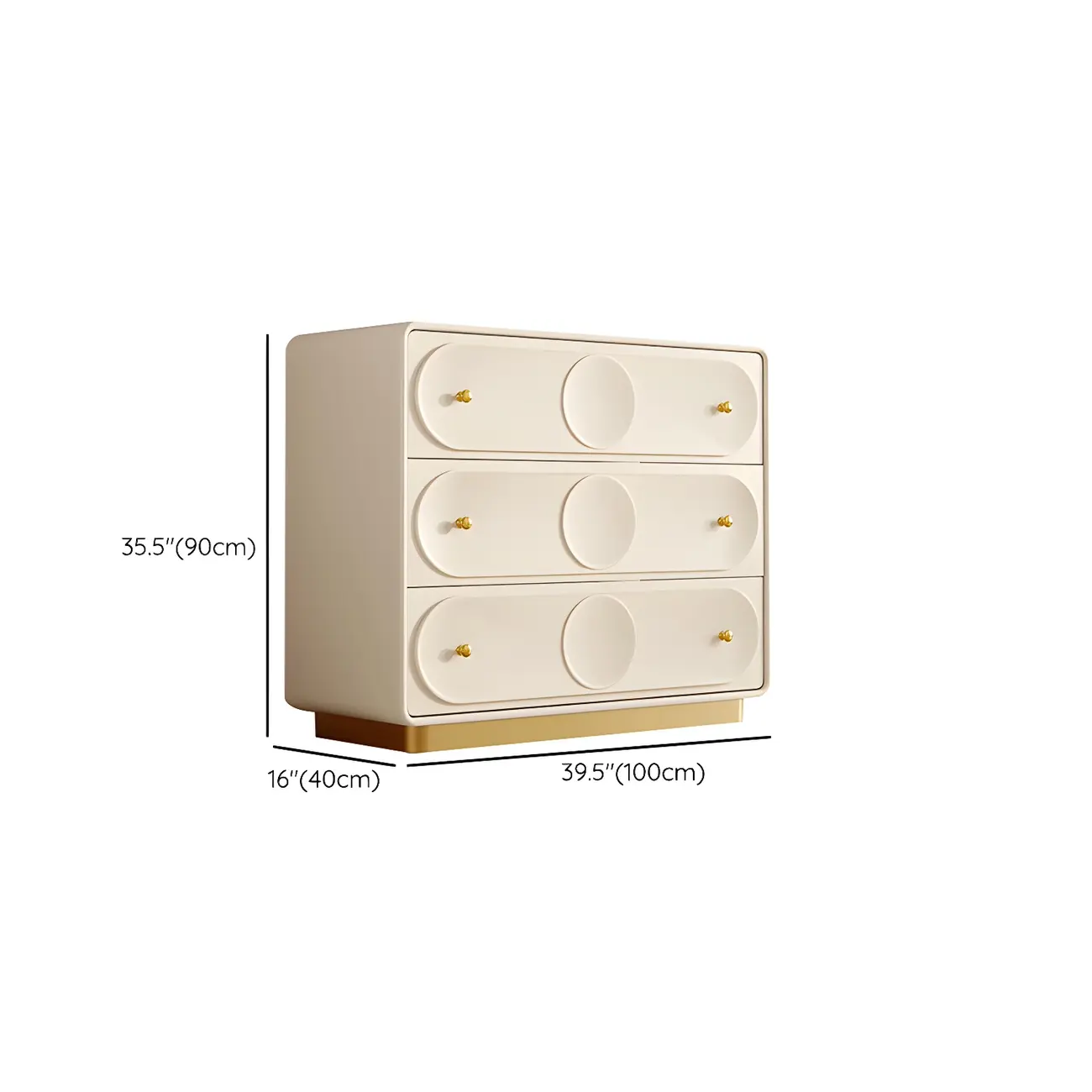 Glam White Wooden Dresser with Drawers for Bedroom Storage Image - 15 | homeyfad