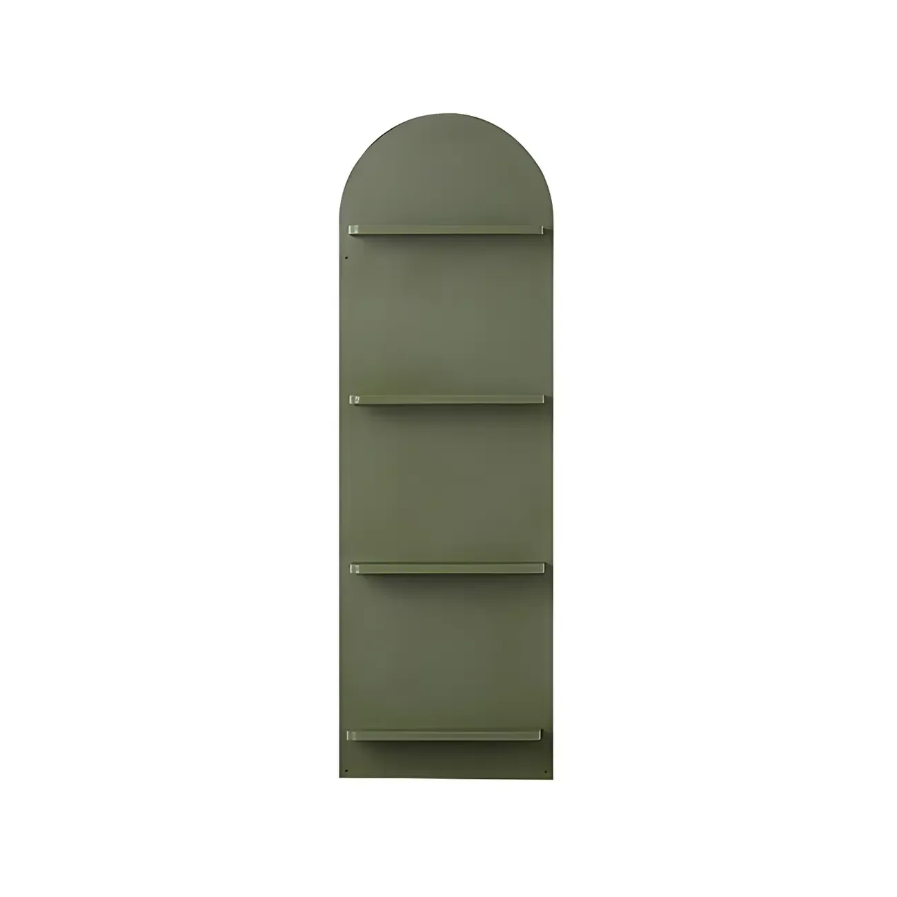 Etagere Arched Wall-Mounted Wood Bookcase Image - 10