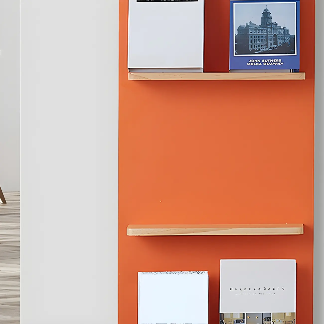 Etagere Arched Wall-Mounted Wood Bookcase Image - 11 | homeyfad