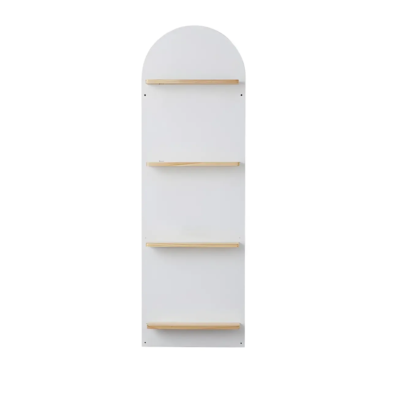 Etagere Arched Wall-Mounted Wood Bookcase Image - 12