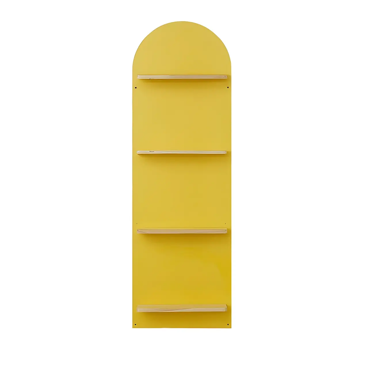 Etagere Arched Wall-Mounted Wood Bookcase Image - 21 | homeyfad