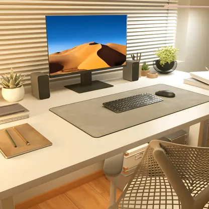 Modern Pine Wooden Adjustable Standing Desk for Home Office Image - 10