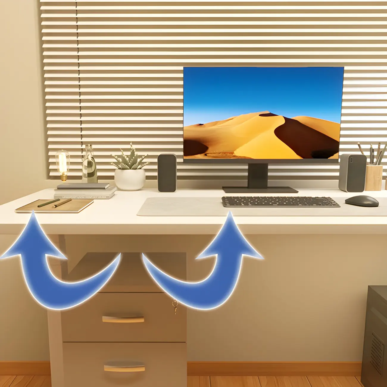 Modern Pine Wooden Adjustable Standing Desk for Home Office Image - 12 | homeyfad