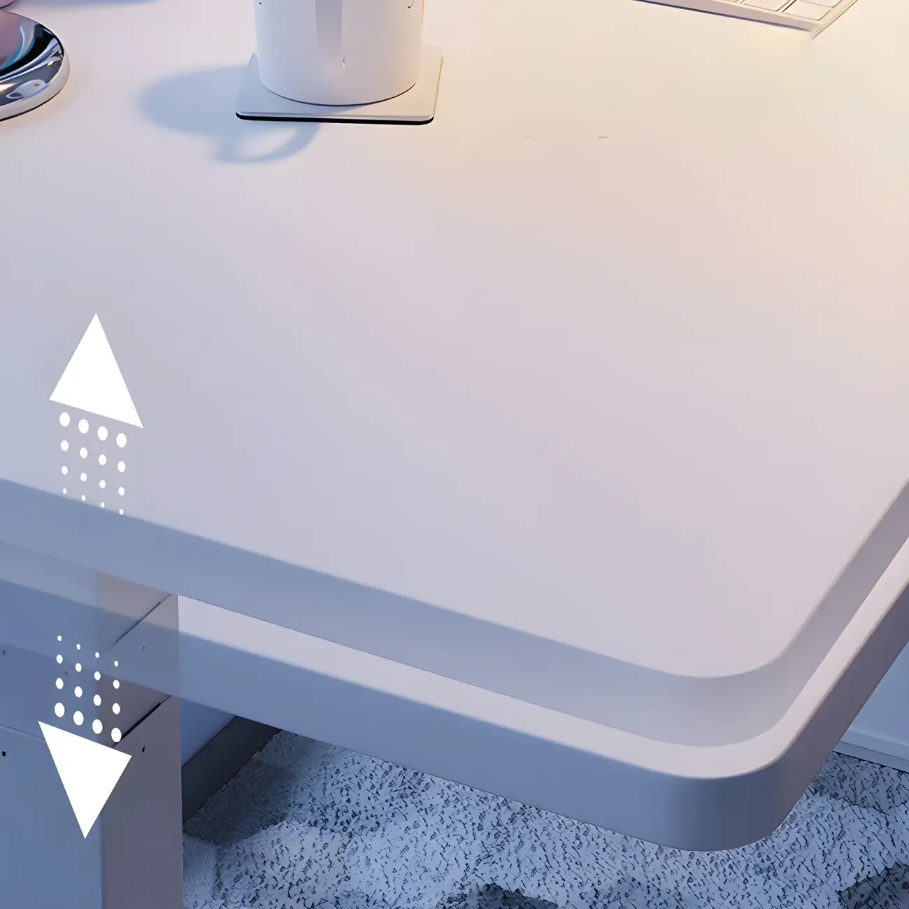 Modern Pine Wooden Adjustable Standing Desk for Home Office Image - 14