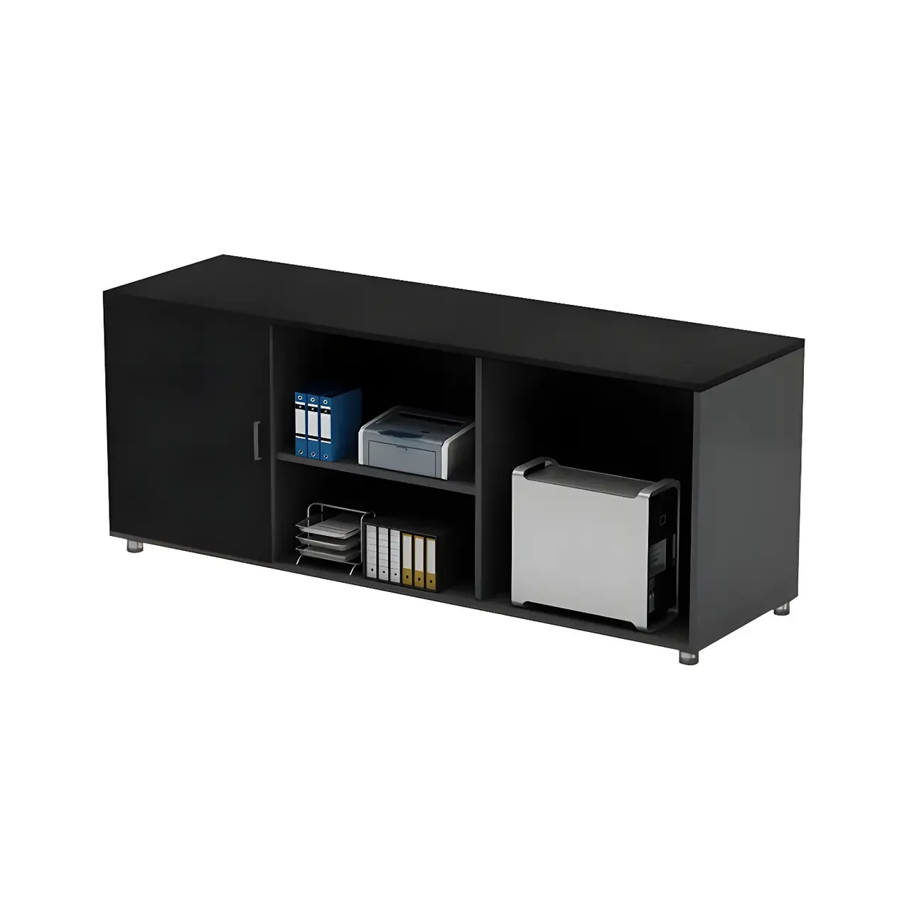 Modern Engineered Wood Filing Cabinet for Office Storage Image - 4