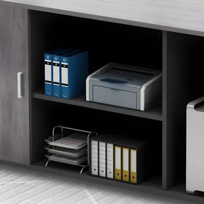 Modern Engineered Wood Filing Cabinet for Office Storage Image - 10