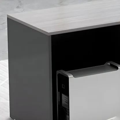 Modern Engineered Wood Filing Cabinet for Office Storage Image - 11