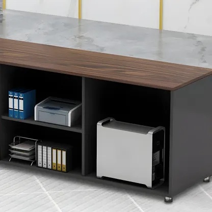 Modern Engineered Wood Filing Cabinet for Office Storage Image - 12