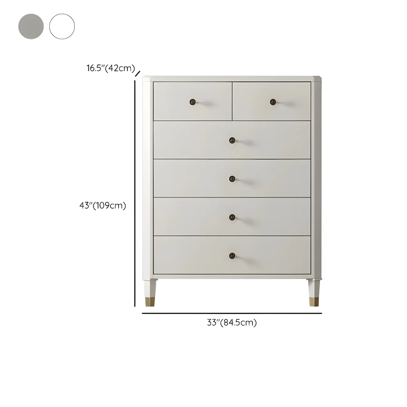 Minimalist White Wooden Double Dresser with Drawers for Home #size | homeyfad