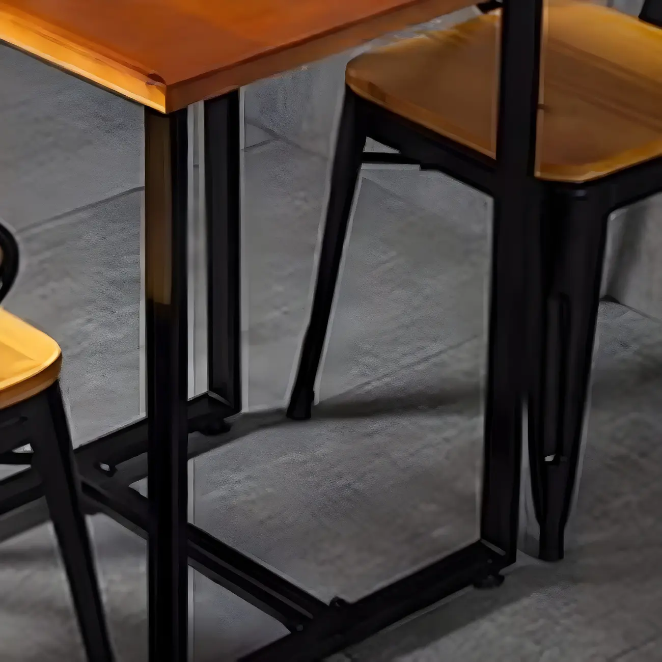 Adjustable Pine Wood Round Cocktail Bar Table for Home Bar Image - 4 | homeyfad