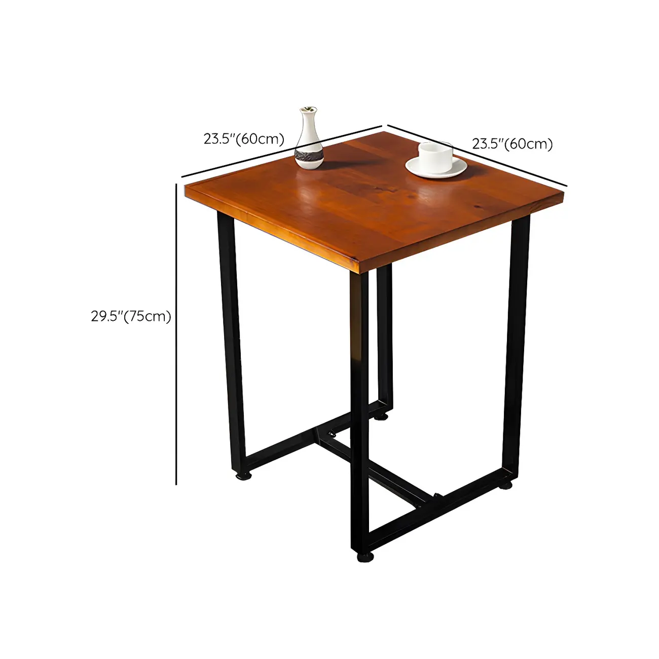 Adjustable Pine Wood Round Cocktail Bar Table for Home Bar Image - 11 | homeyfad