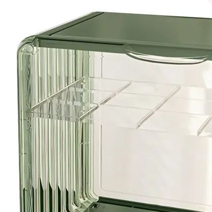 Stylish Stackable Green Clear Acrylic Display Cabinet Image - 17
