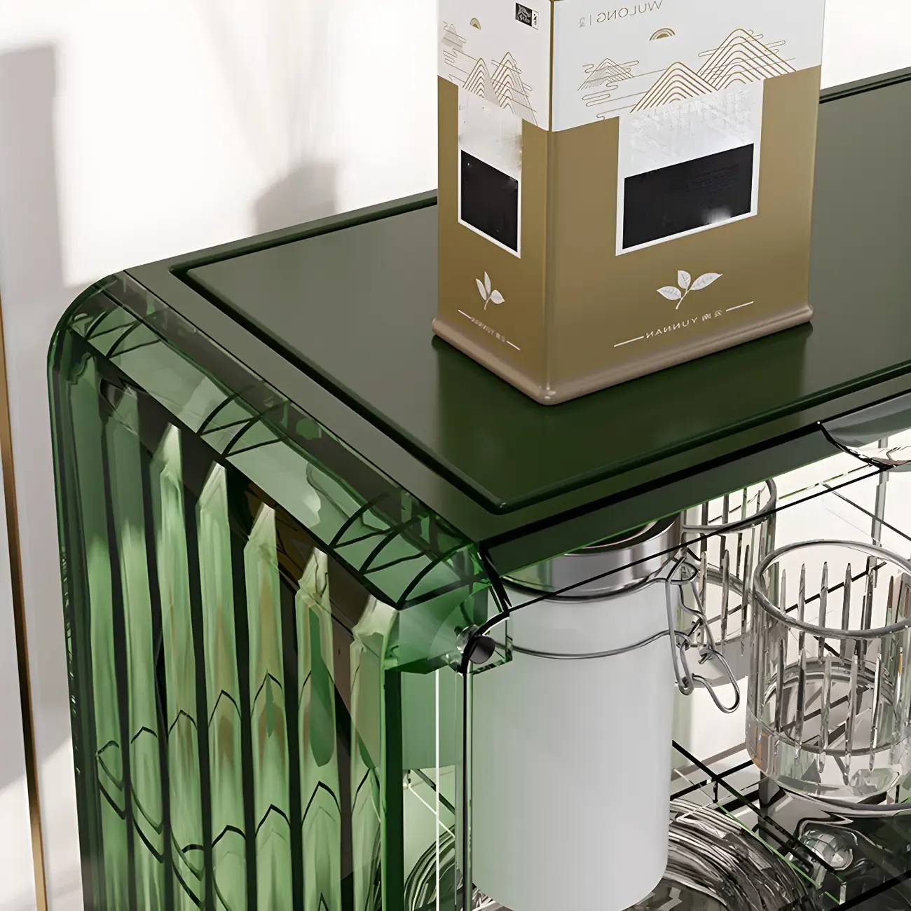 Acrylic Display Cabinet with Glass-like Panel Image - 8