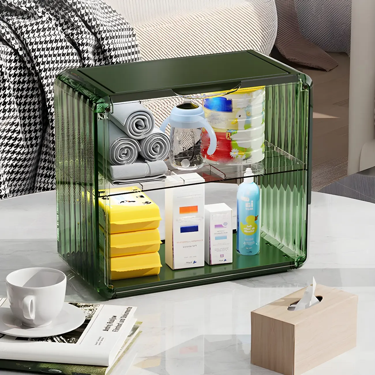 Acrylic Display Cabinet with Glass-like Panel Image - 9