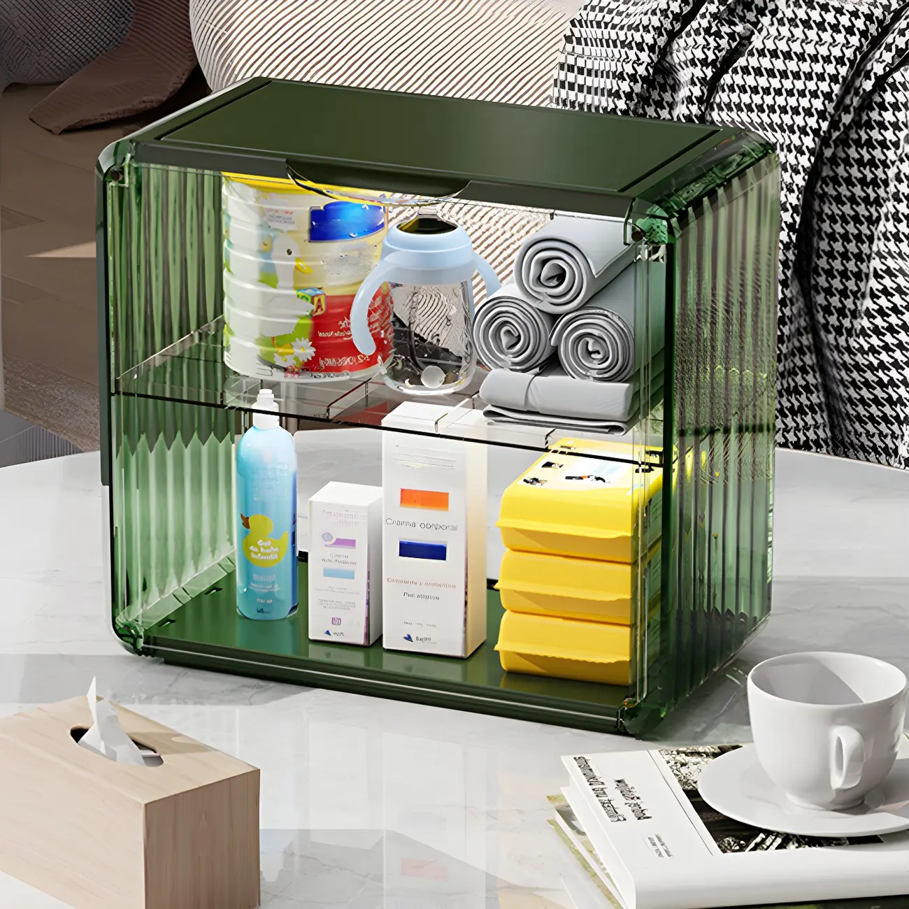 Acrylic Display Cabinet with Glass-like Panel Image - 10 | homeyfad