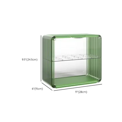 Acrylic Display Cabinet with Glass-like Panel #size