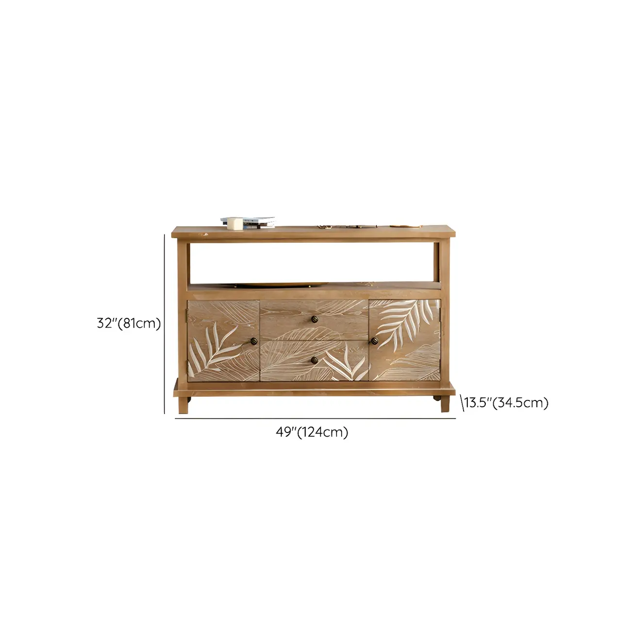 Traditional Floral Wooden Dresser with Drawers for Bedroom Image - 16 | homeyfad