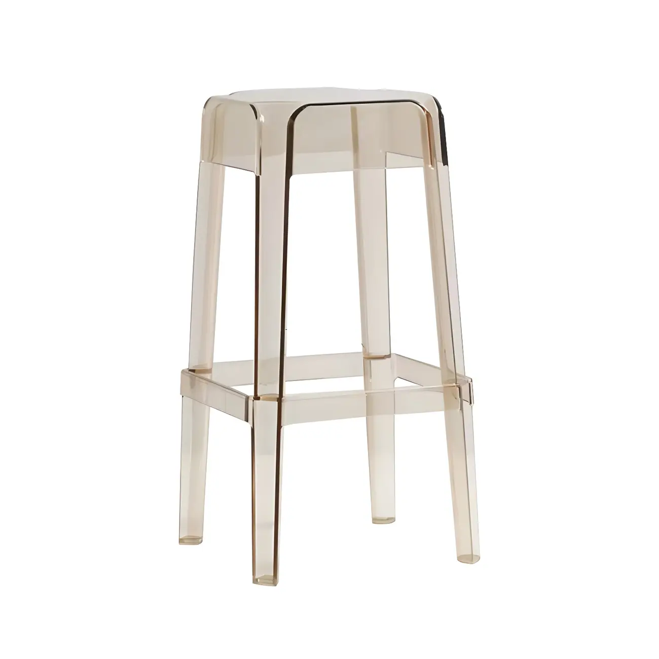 Vibrant Colors Acrylic No Backrest Stackable High bar Stool Image - 35 | homeyfad