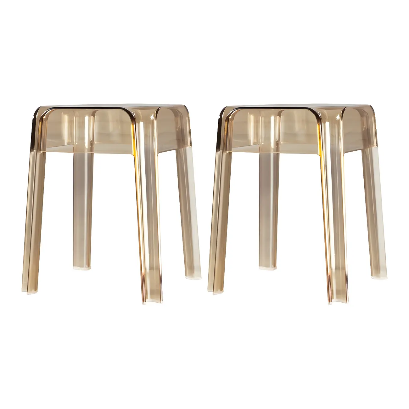 Vibrant Colors Acrylic No Backrest Stackable High bar Stool Image - 41 | homeyfad