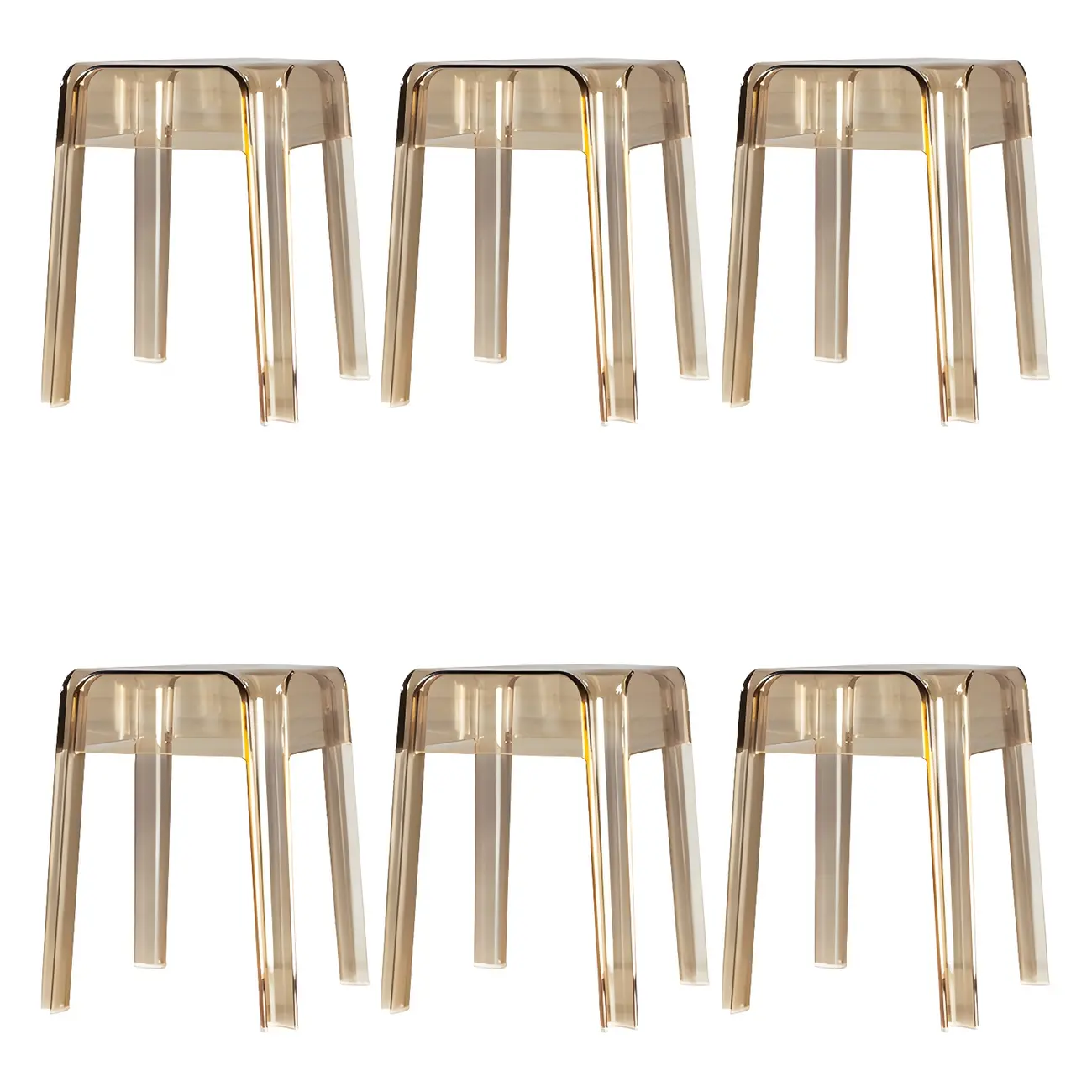 Vibrant Colors Acrylic No Backrest Stackable High bar Stool Image - 43 | homeyfad