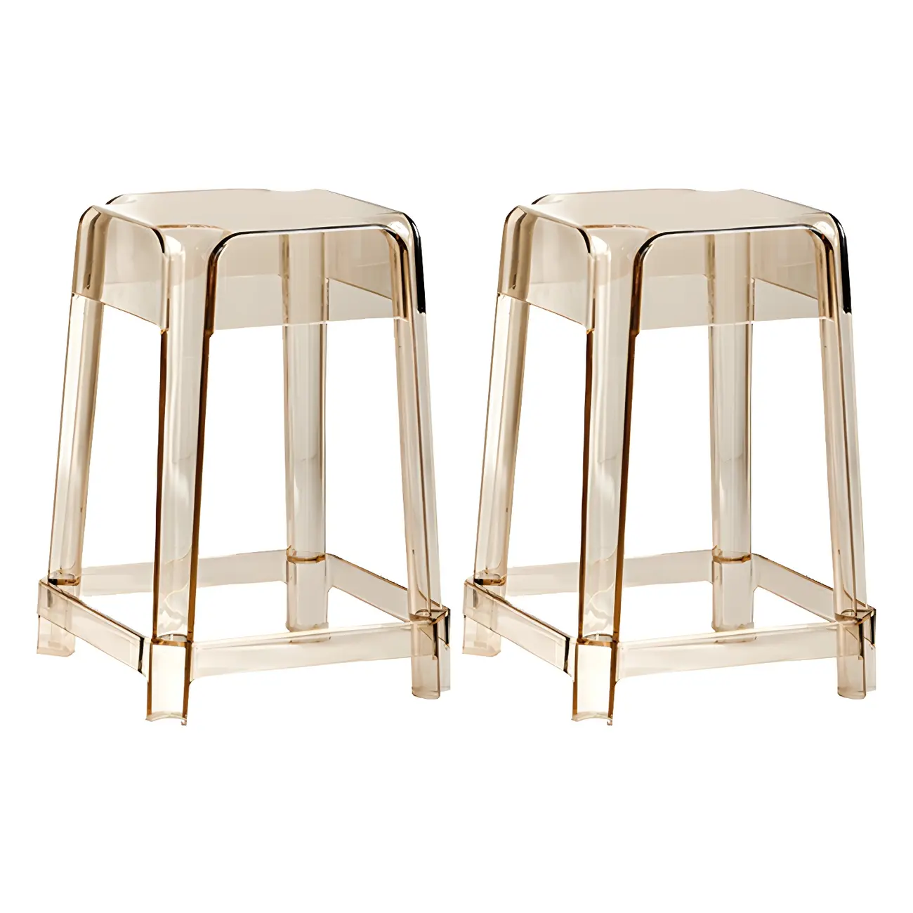 Vibrant Colors Acrylic No Backrest Stackable High bar Stool Image - 46 | homeyfad