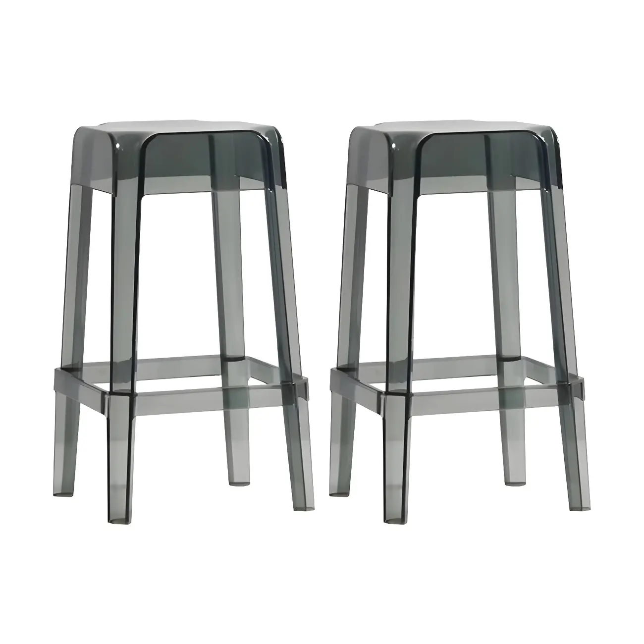 Vibrant Colors Acrylic No Backrest Stackable High bar Stool Image - 51 | homeyfad