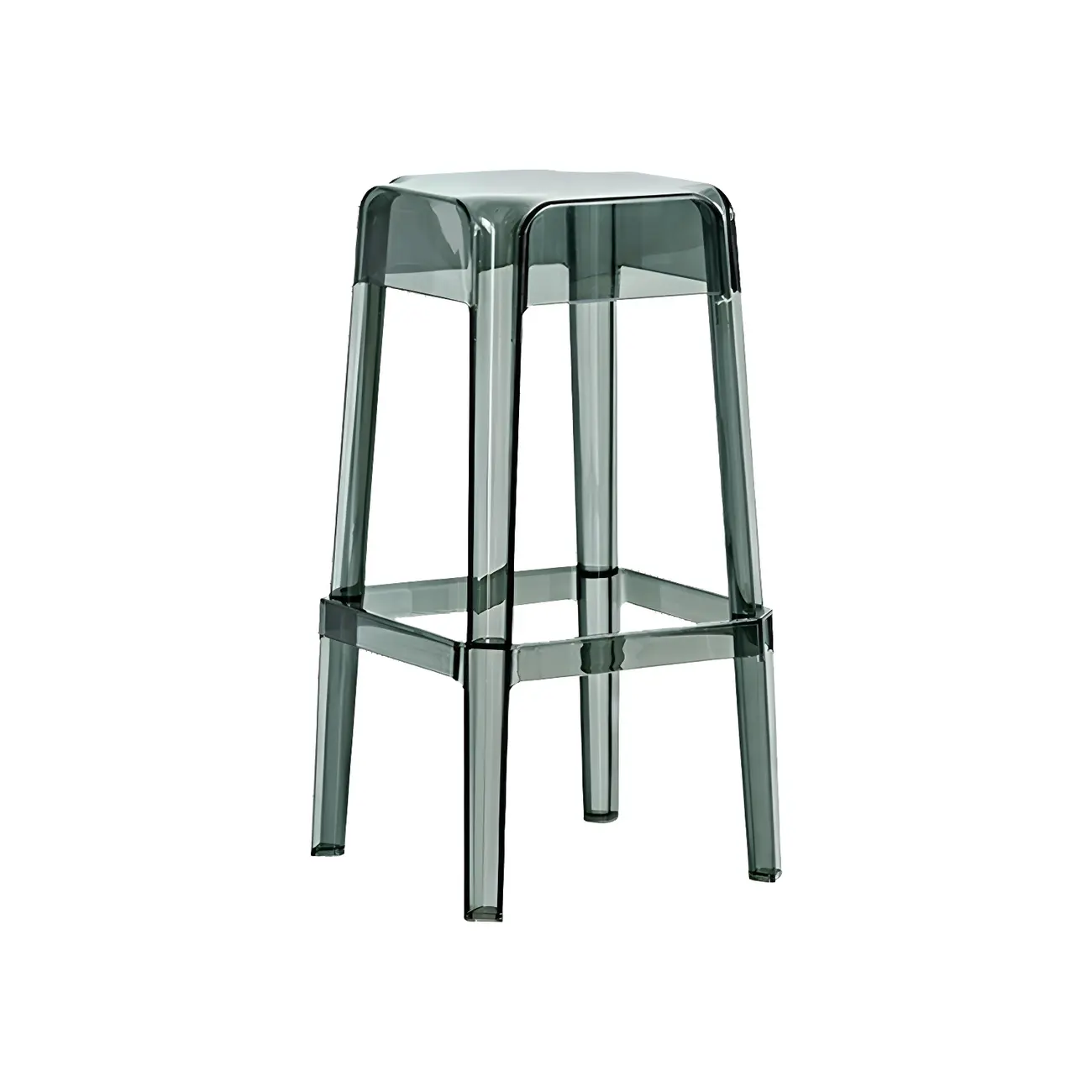Vibrant Colors Acrylic No Backrest Stackable High bar Stool Image - 55 | homeyfad