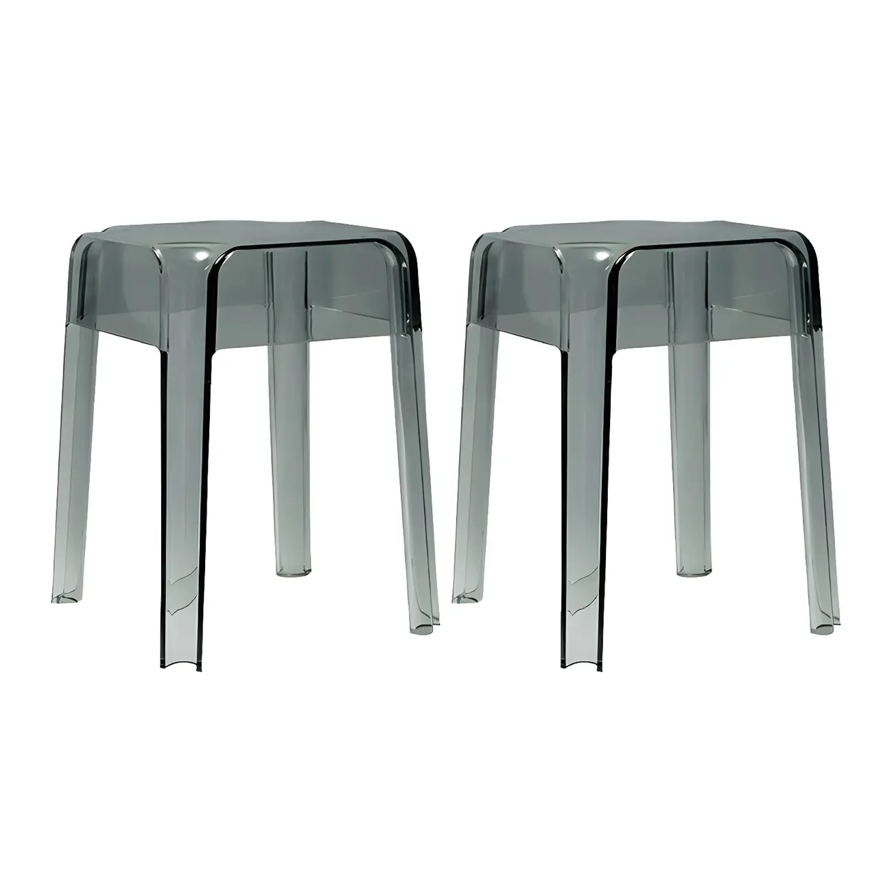 Vibrant Colors Acrylic No Backrest Stackable High bar Stool Image - 61 | homeyfad