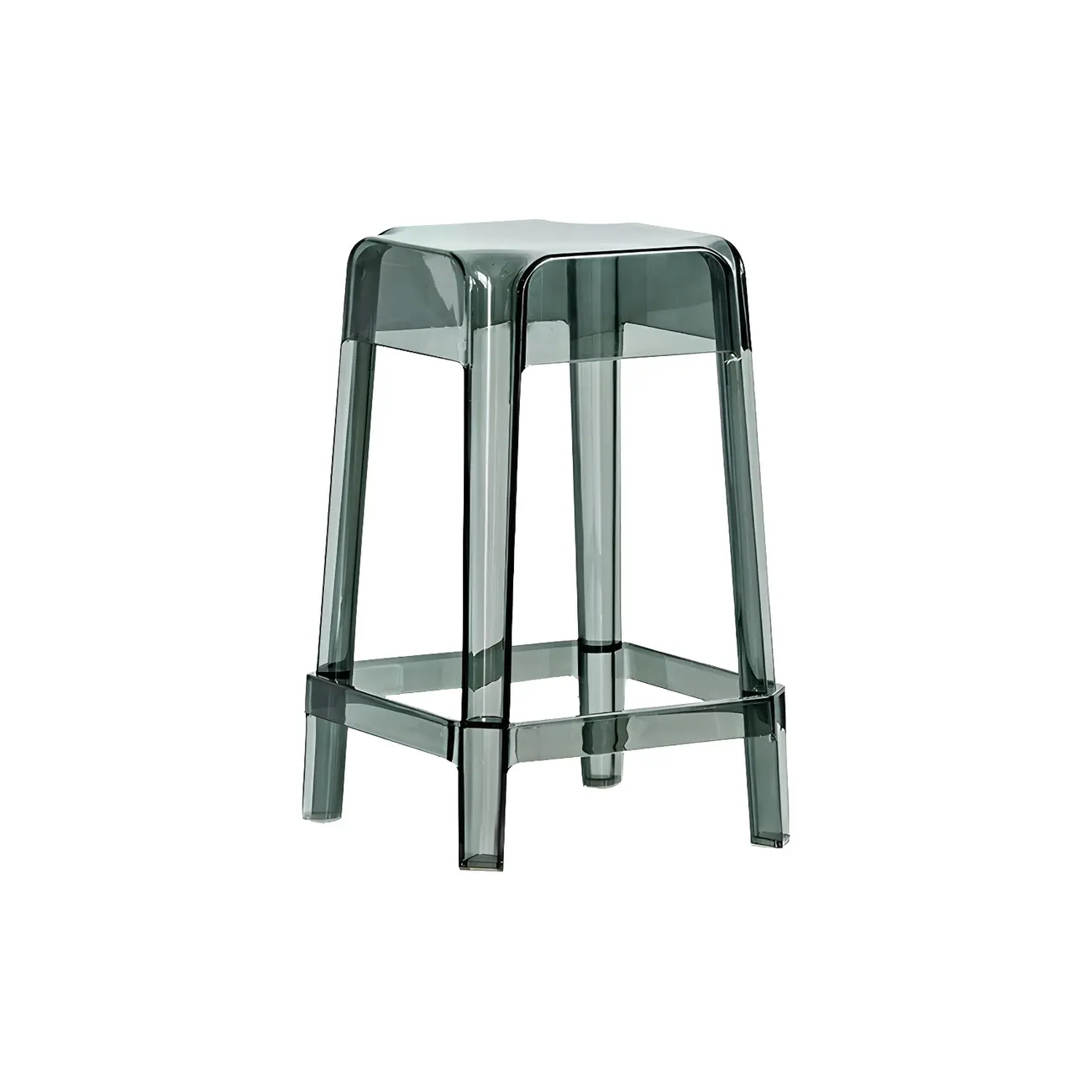 Vibrant Colors Acrylic No Backrest Stackable High bar Stool Image - 65 | homeyfad