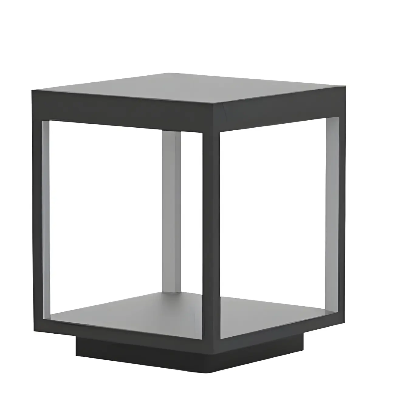 Solar Black Metal Open Post Cap Light Image - 6 | homeyfad