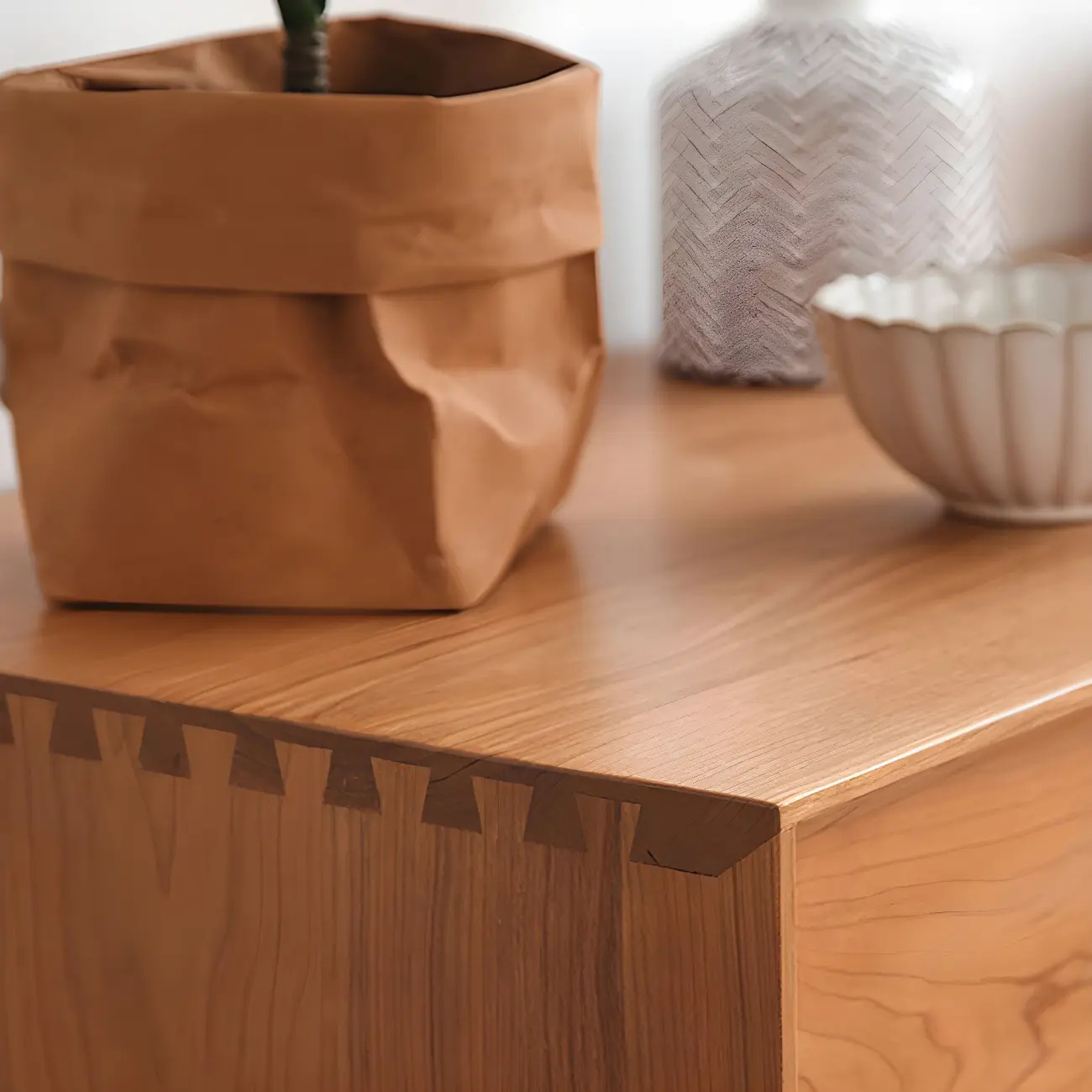 Contemporary Brown Wooden Dressers & Chests with 9-Drawers Image - 7 | homeyfad