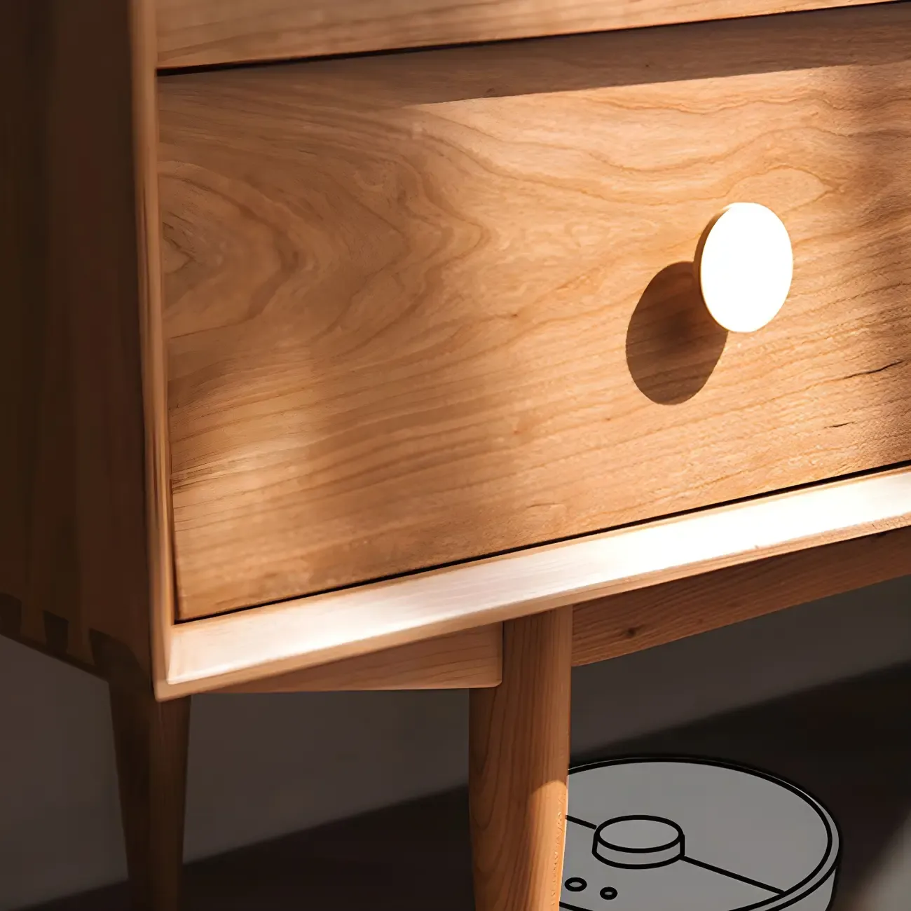 Contemporary Brown Wooden Dressers & Chests with 9-Drawers Image - 8