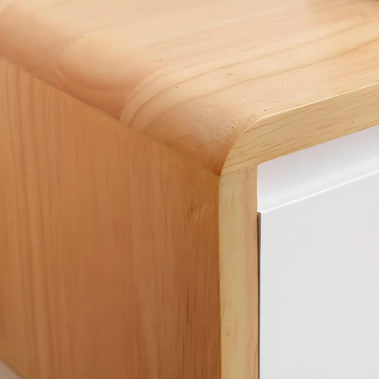 Rectangular Wall-Mounted Wood Drawers TV Stand White Image - 20 | homeyfad