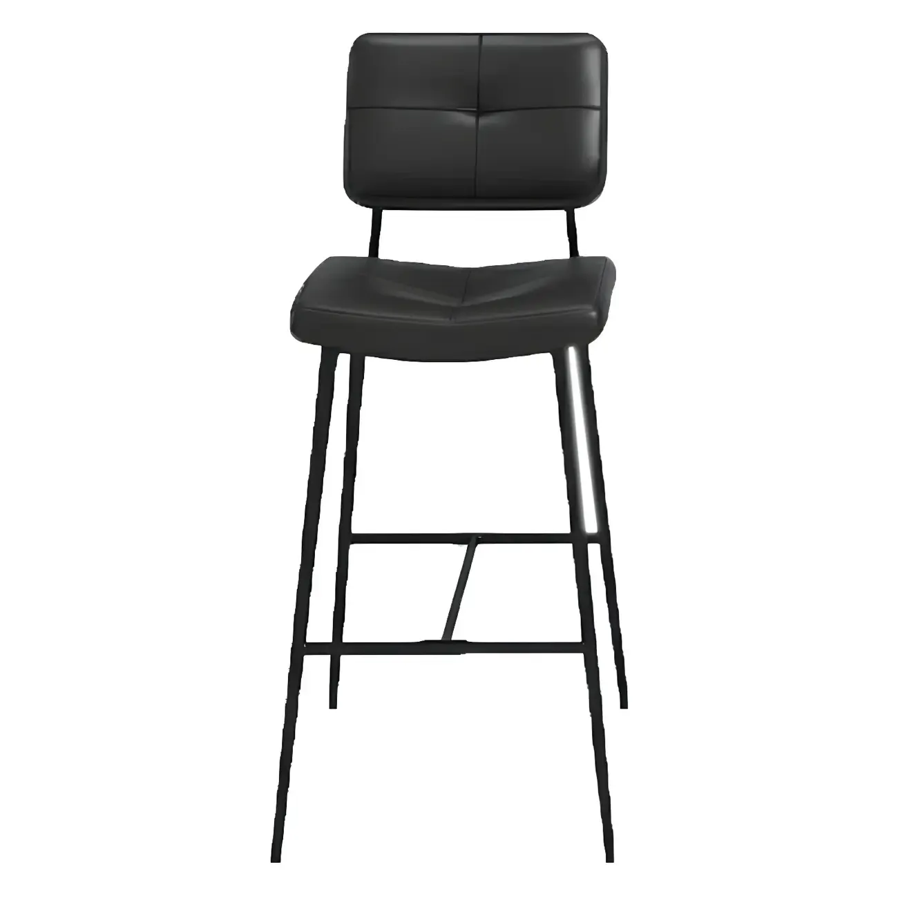 Modern Metal Cushioned Swivel Adjustable Bar Stool Image - 5