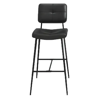 Modern Metal Cushioned Swivel Adjustable Bar Stool Image - 5