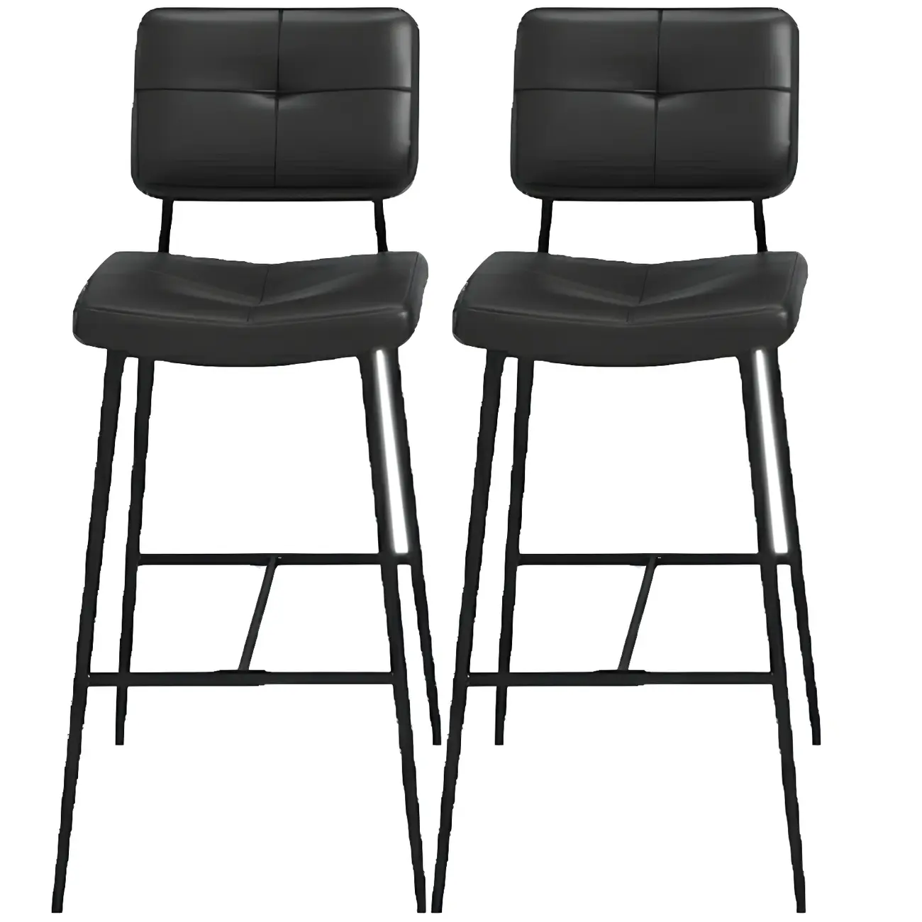 Modern Metal Cushioned Swivel Adjustable Bar Stool Image - 6 | homeyfad