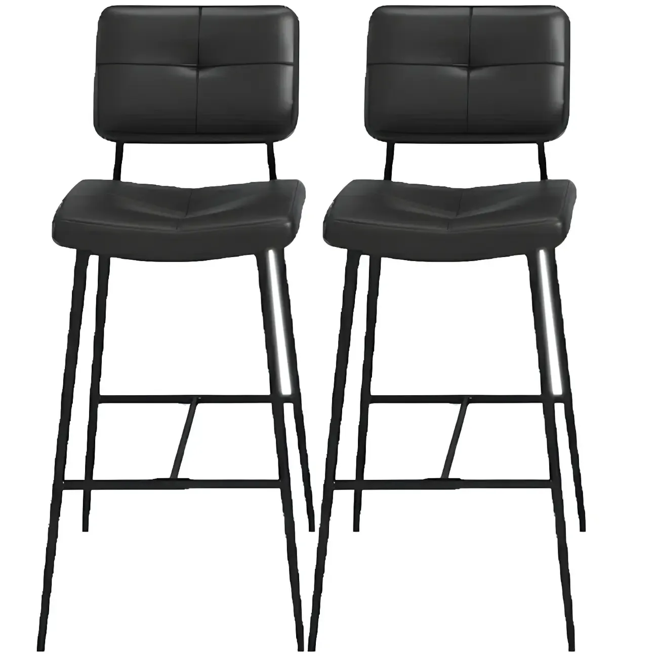 Modern Metal Cushioned Swivel Adjustable Bar Stool Image - 6