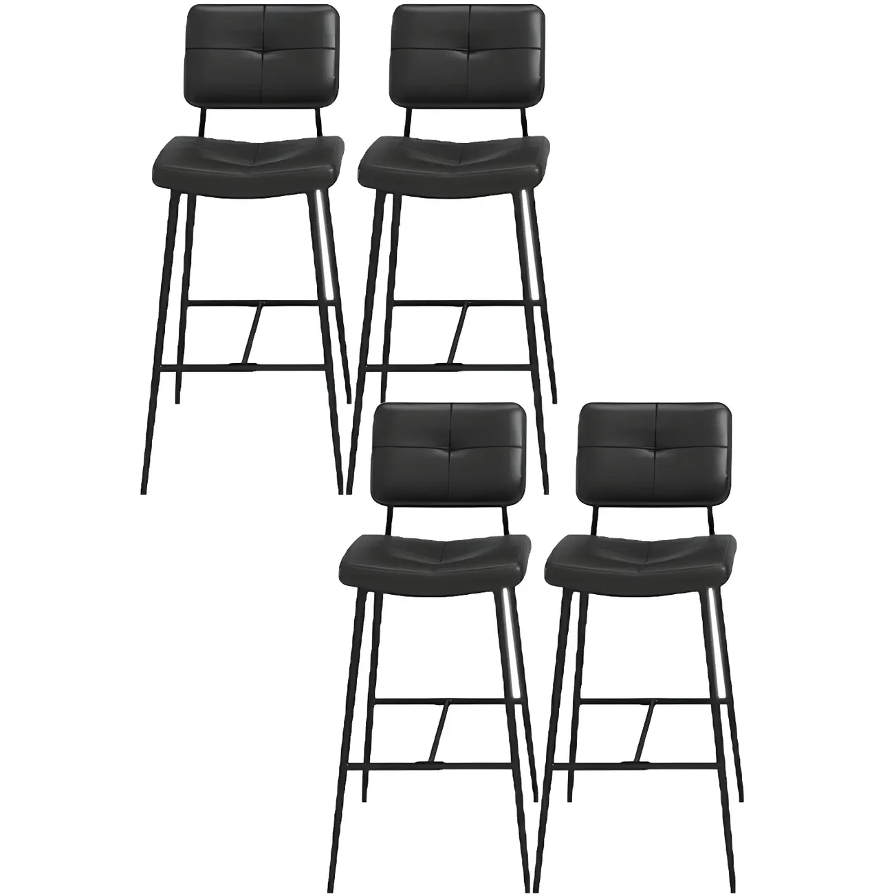 Modern Metal Cushioned Swivel Adjustable Bar Stool Image - 7 | homeyfad