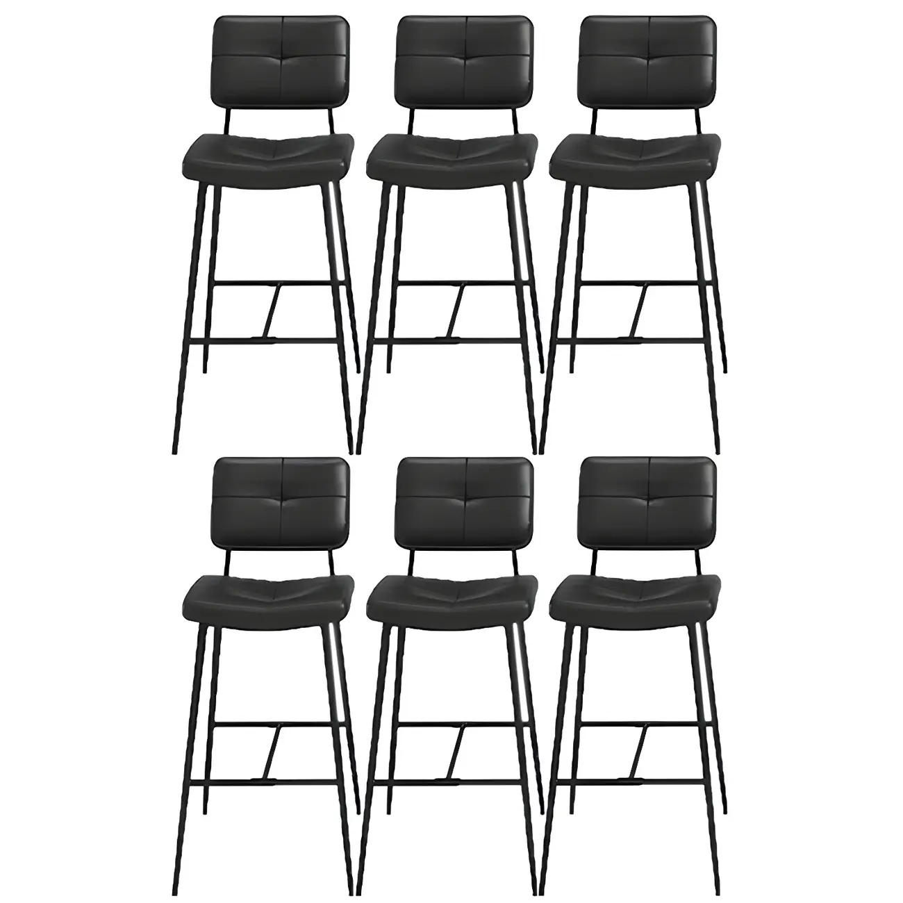 Modern Metal Cushioned Swivel Adjustable Bar Stool Image - 8 | homeyfad