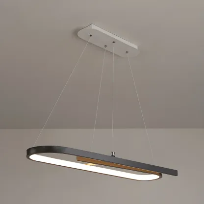 Trendy Modern LED Geometric Island Pendant Light Image - 5