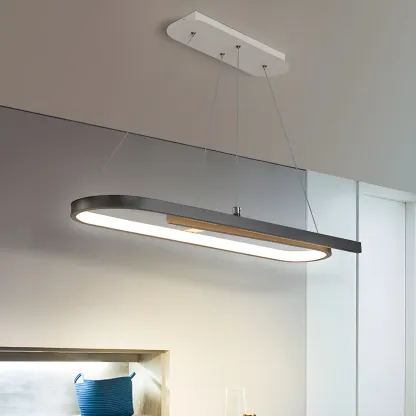 Trendy Modern LED Geometric Island Pendant Light Image - 2