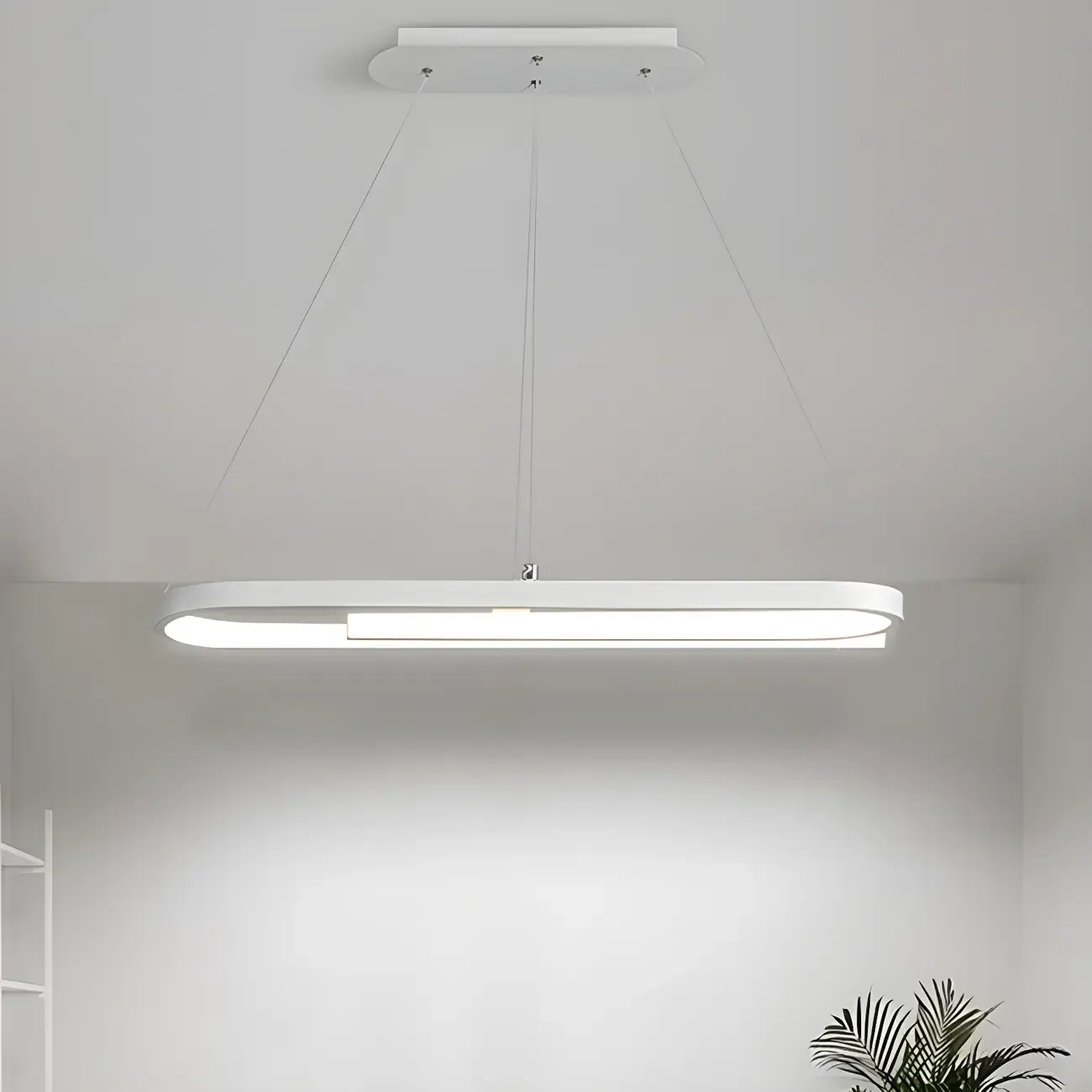 Trendy Modern LED Geometric Island Pendant Light Image - 6