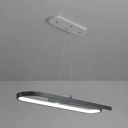 Trendy Modern LED Geometric Island Pendant Light Image - 3