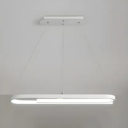 Trendy Modern LED Geometric Island Pendant Light Image - 10