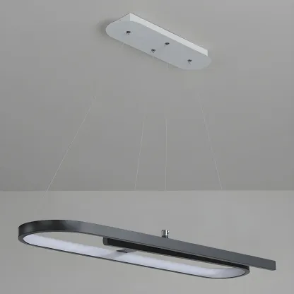 Trendy Modern LED Geometric Island Pendant Light Image - 11