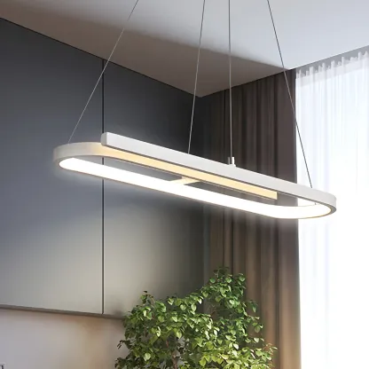 Trendy Modern LED Geometric Island Pendant Light Image - 14