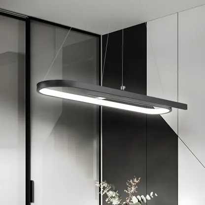 Trendy Modern LED Geometric Island Pendant Light Image - 15