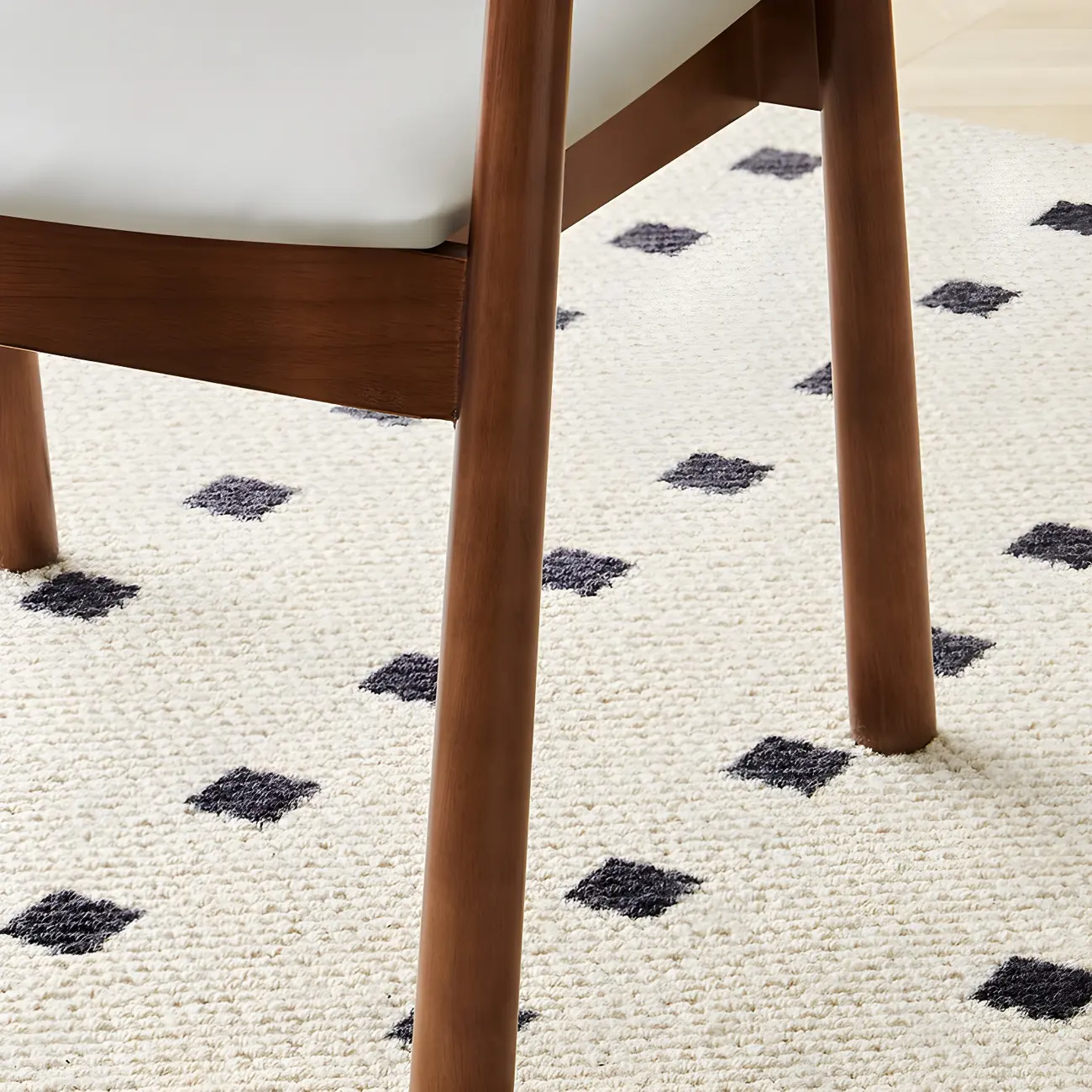 Modern Upholstered Rubberwood Arm Dining Chair Set of 2 Image - 8 | homeyfad